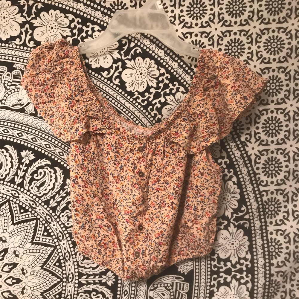off the shoulder crop top